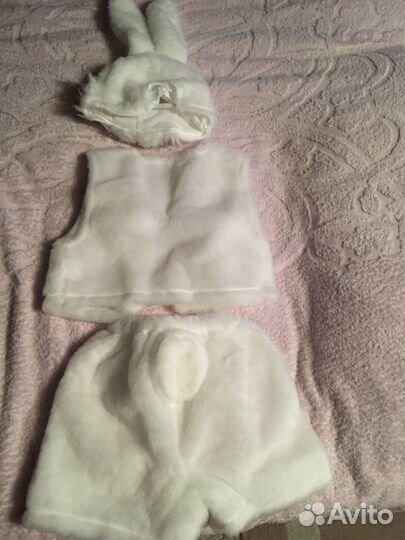 Новогодний костюм зайчика 110