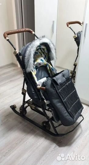 Санки коляска ника kids