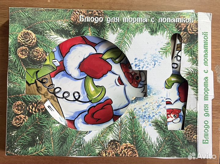 Тарелка для торта с лопаткой