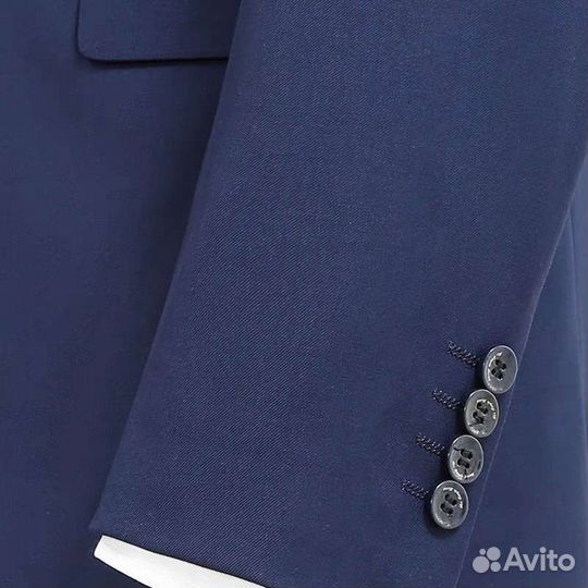 Костюм на школьника, студента, синий с рубашкой