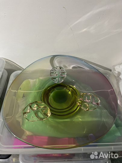 Ваза богемское стекло