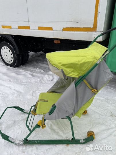 Детские санки коляска