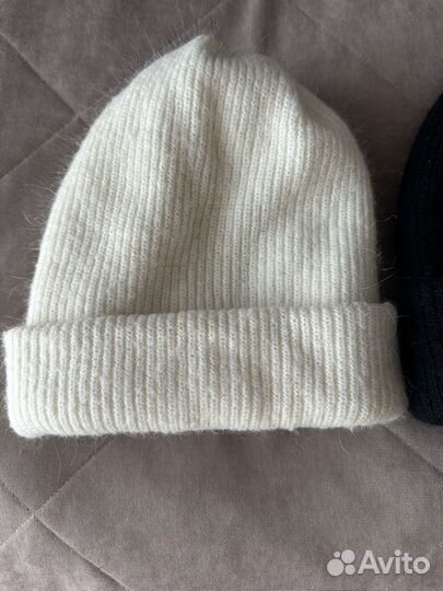 Шапка женская с ангорой +варежки