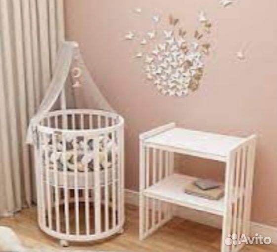 Детская кроватка с маятником-трансформер