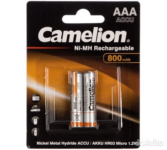Аккумулятор сamelion AAA, 800 mA*h, 09847