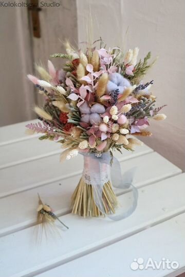Букет невесты из сухоцветов
