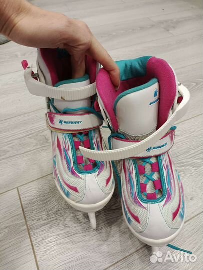 Продам детские раздвижные коньки Nordway