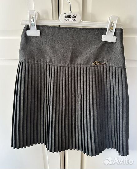 Юбка школьная серая 146