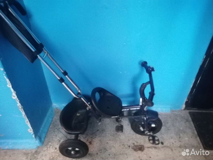 Велосипед с родительской ручкой
