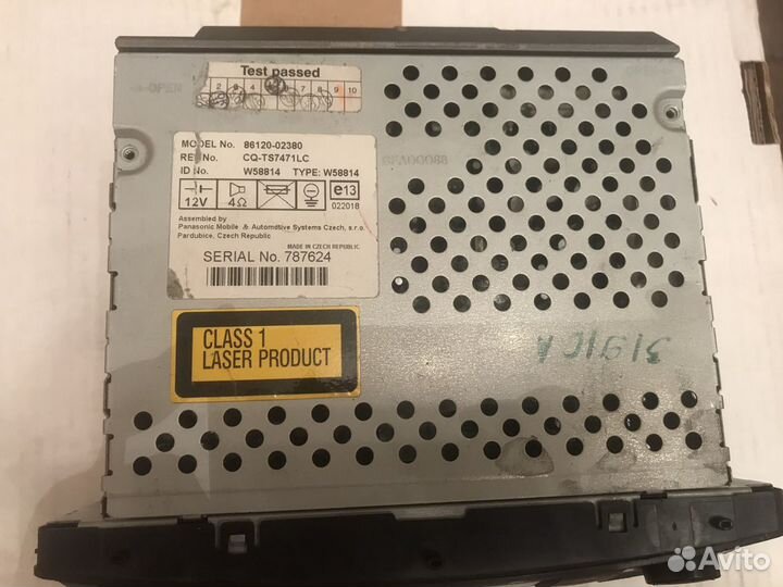 Магнитофон Toyota E120