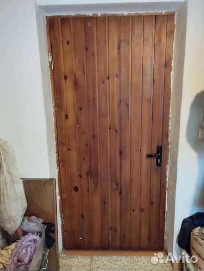 Дверь входная бу деревянная с коробкой