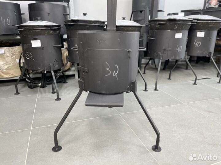 Печь (очаг) с трубой для казана 6-8 литров