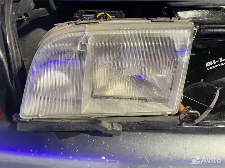 Фары Mercedes w140 с дворниками