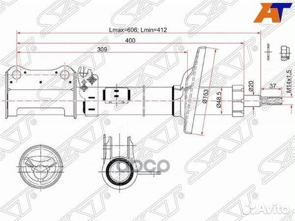 Стойка задняя toyota carina/caldina/corona 92-02