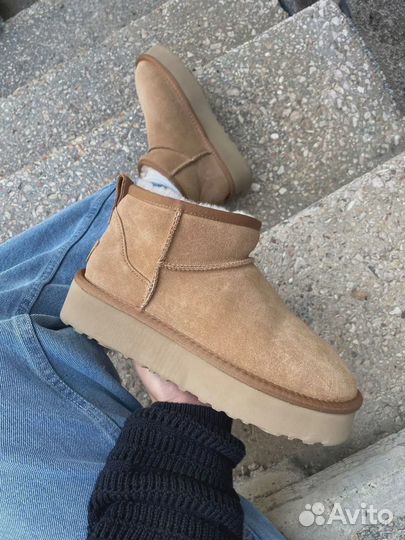 UGG Mini Platform Beige женские (Арт.4355)