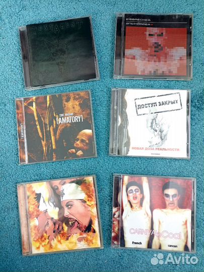 CD диски - рок, металл, альтернатива