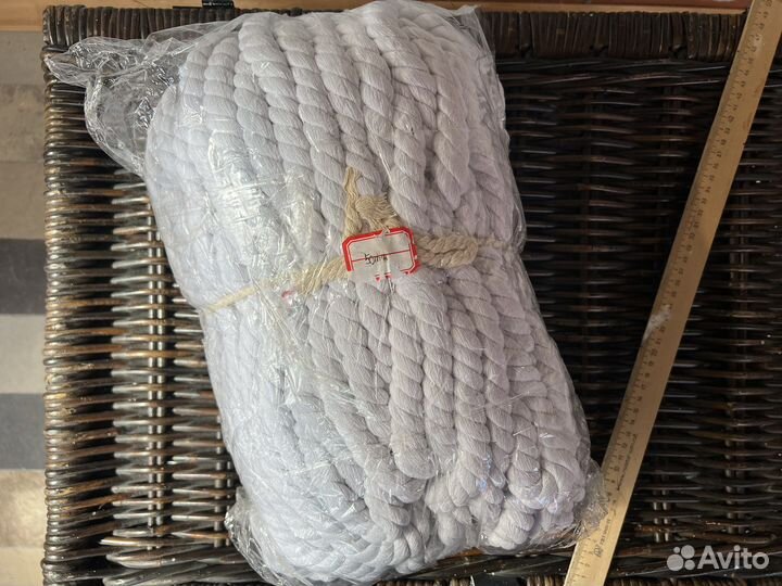 Хлопковая крученая веревка шпагат для рукоделия