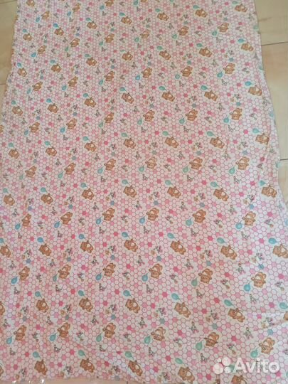 Ткань фланель детская в рулоне, пелëнки. Остаток