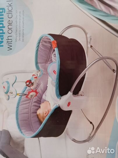 Кресло-шезлонг, качалка-баунсер 3 в 1