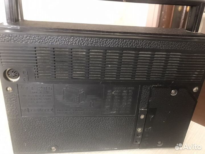 Радиоприемник vef 206 + блок питания