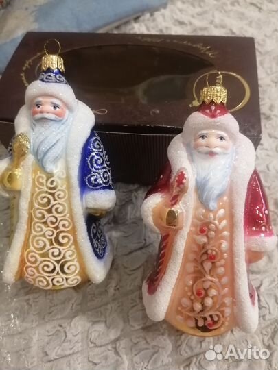 Елочные игрушки Ариель Дед Мороз (в 2х цветах)