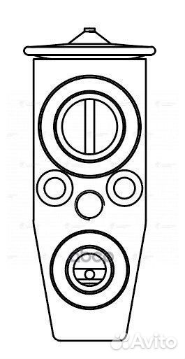 Клапан кондиционера chevrolet aveo T300 11/opel