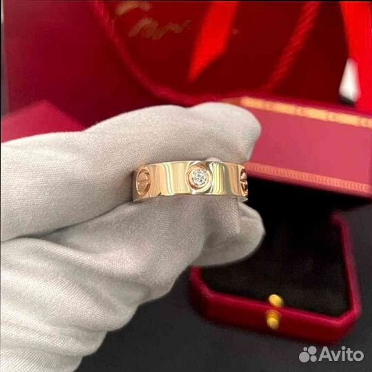 Кольцо Cartier с бриллиантами 0,11ct