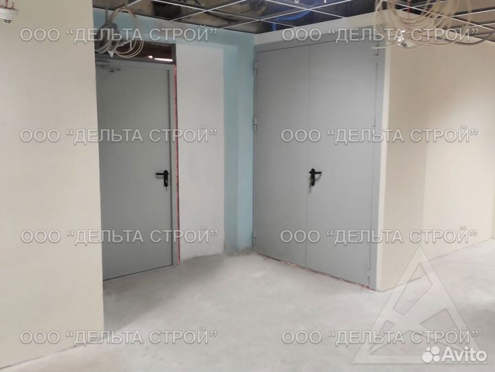 Промышленные ворота с калиткой