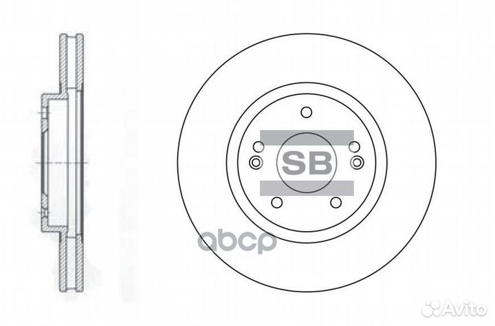 SD1060 диск тормозной передний Hyundai Sante F