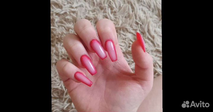 Маникюр на дому наращивание ногтей