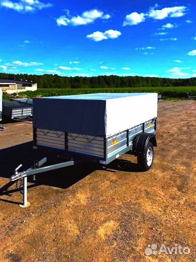 Прицеп легковой Мустанг 255 с тентом 0,9м