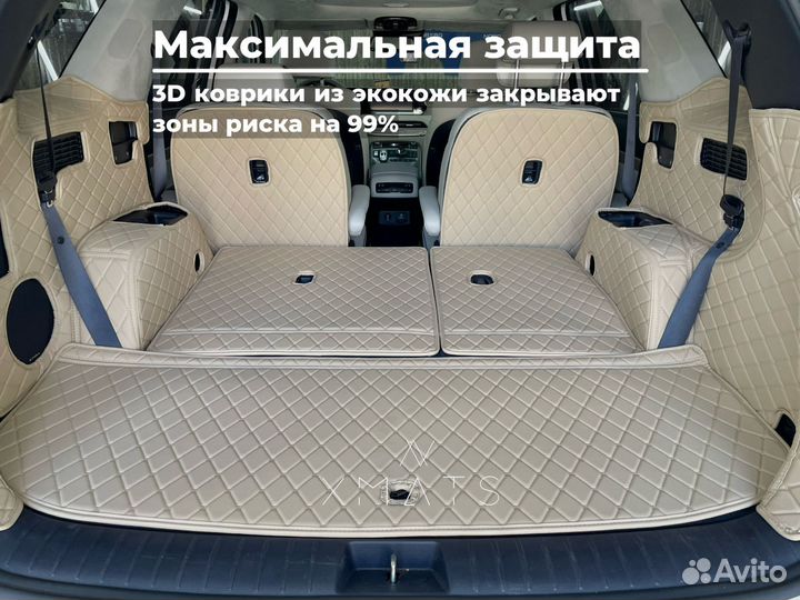 3D Коврики в багажник Хендай Палисад