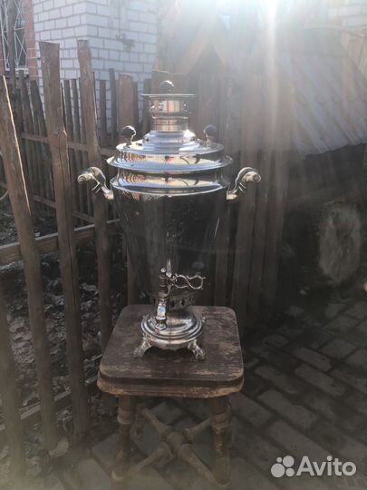 Тульский самовар на дровах старинный