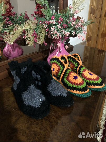 Вязанные носки ручной работы