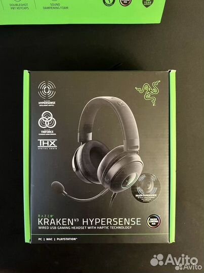 Razer игровые наушники Krakenv3 HyperSense