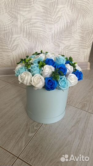 Букет из мыльных роз