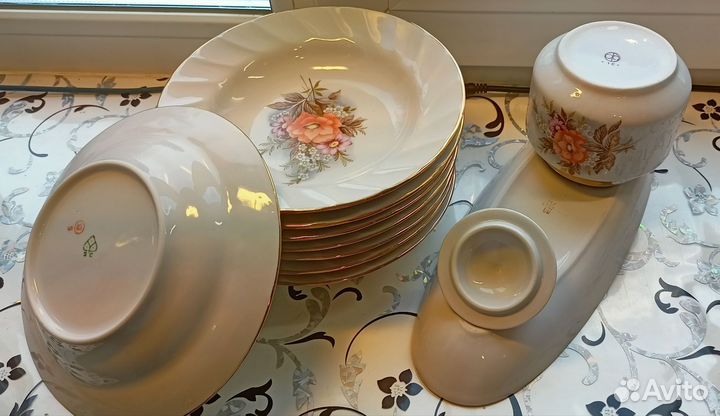 Тарелки суповые далёких СССР 10 шт