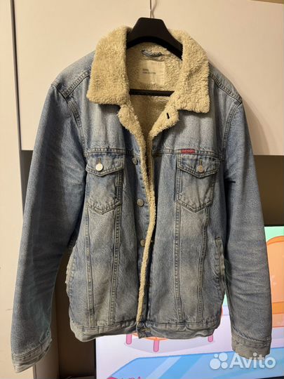 Джинсовая куртка шерпа Colins