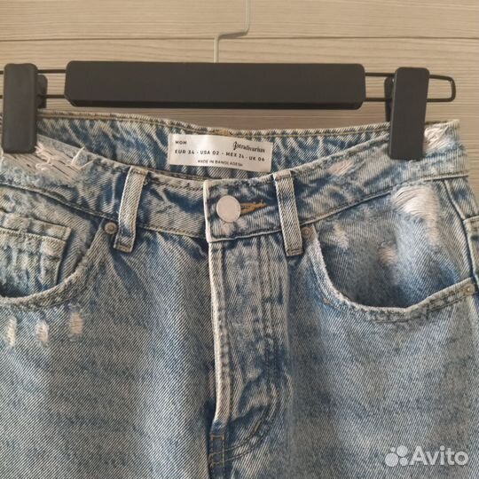 Джинсы Stradivarius 34 mom slim