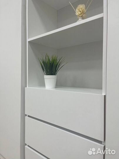 Стеллаж белый мори 600.3