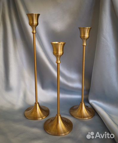 Подсвечники латунные новые