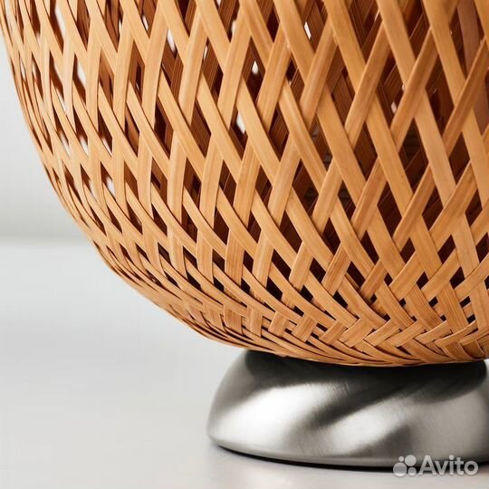 BÖJA /IKEA лампа настольная, бамбук/ручная