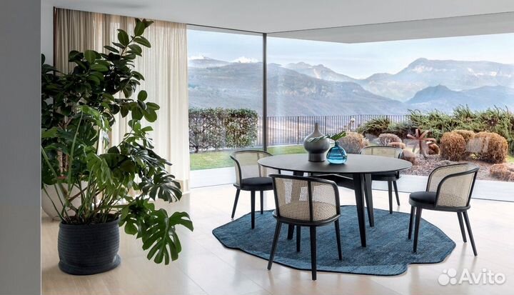 Итальянский Стул Adel с соломкой. Calligaris Итали