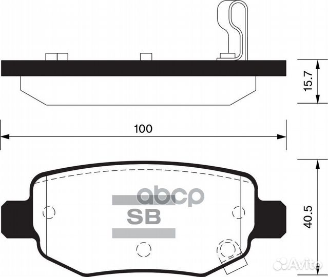 Колодки торм.зад. SP2126R Sangsin brake