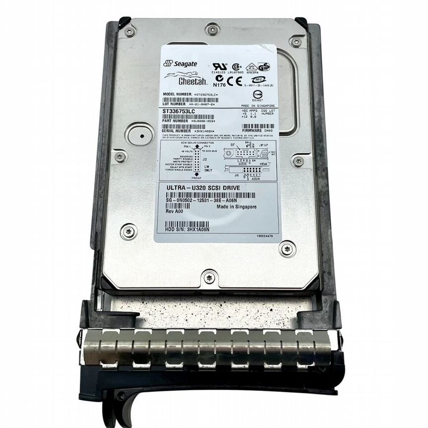 [N0502] Жесткий Диск Dell36gb U320scsi 3.5" Hdd