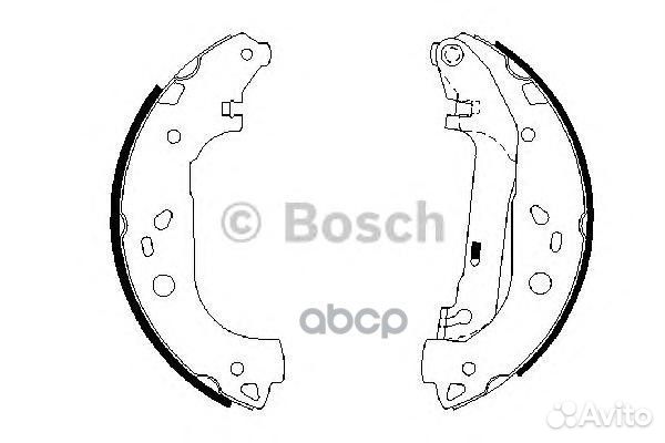 0 986 487 667 4170.00 колодки барабанные Ford