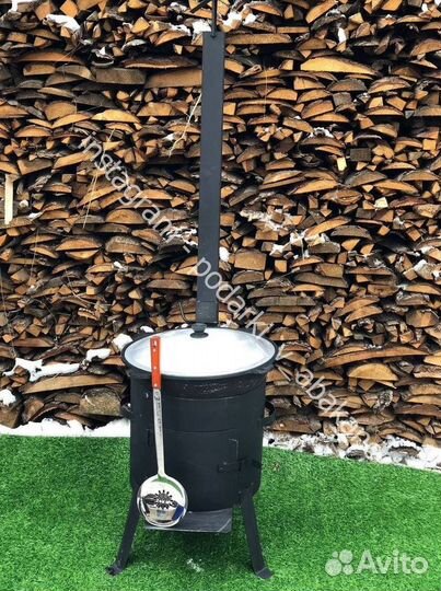 Казан чугунный 12 литров Наманган и печь для казан