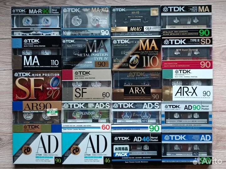 Аудиокассеты новые запечатанные TDK