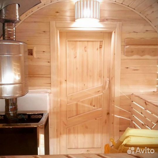 Готовая баня бочка 6 м