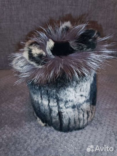 Шапка зимняя меховая женская